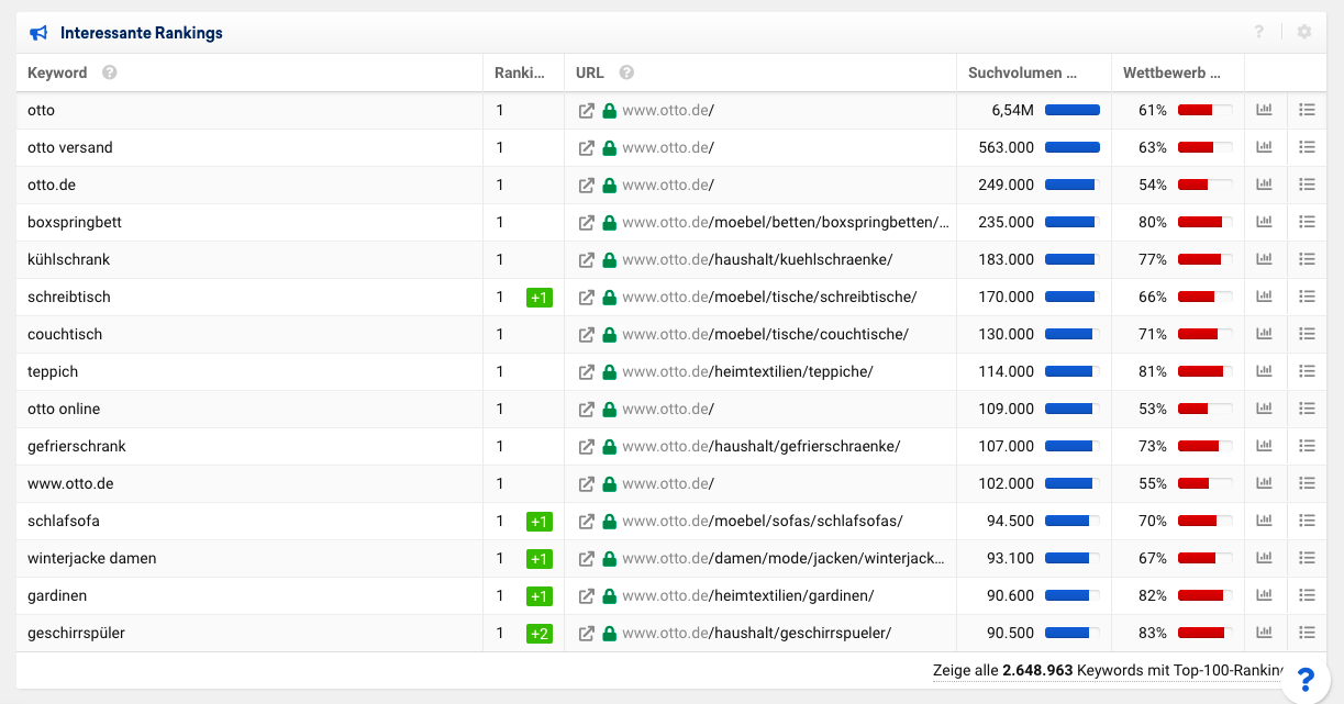 SEO Analyse Google Ranking