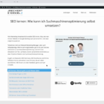 Content Optimierung auf die Schnelle