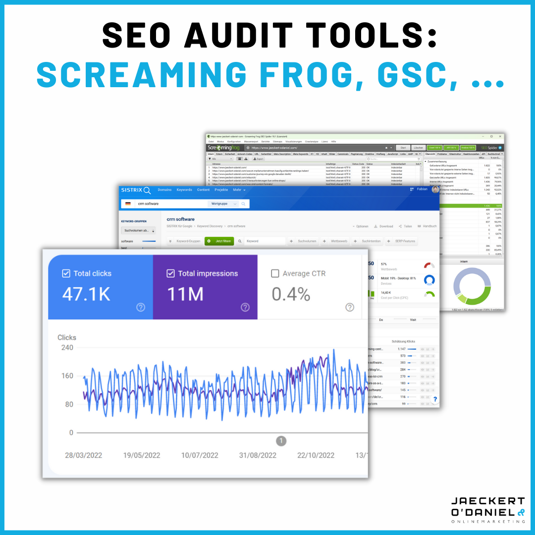 SEO Audit Tools: 3 Programme als Beispiel