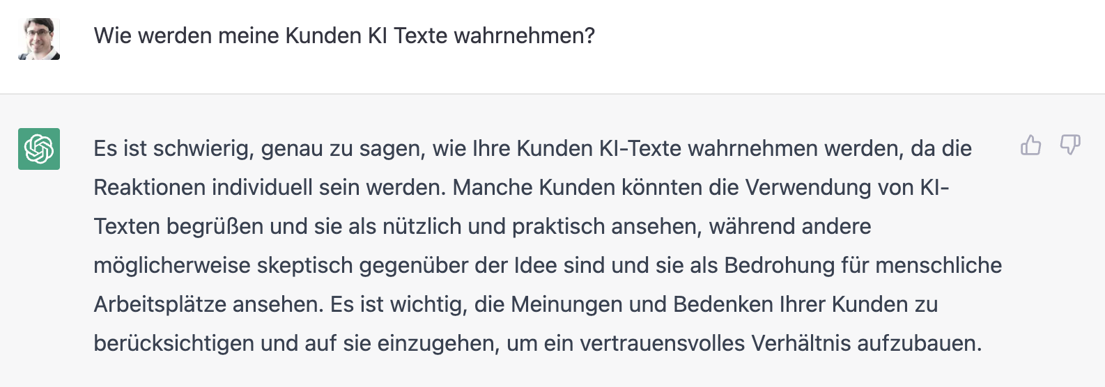 KI Texte Kunden