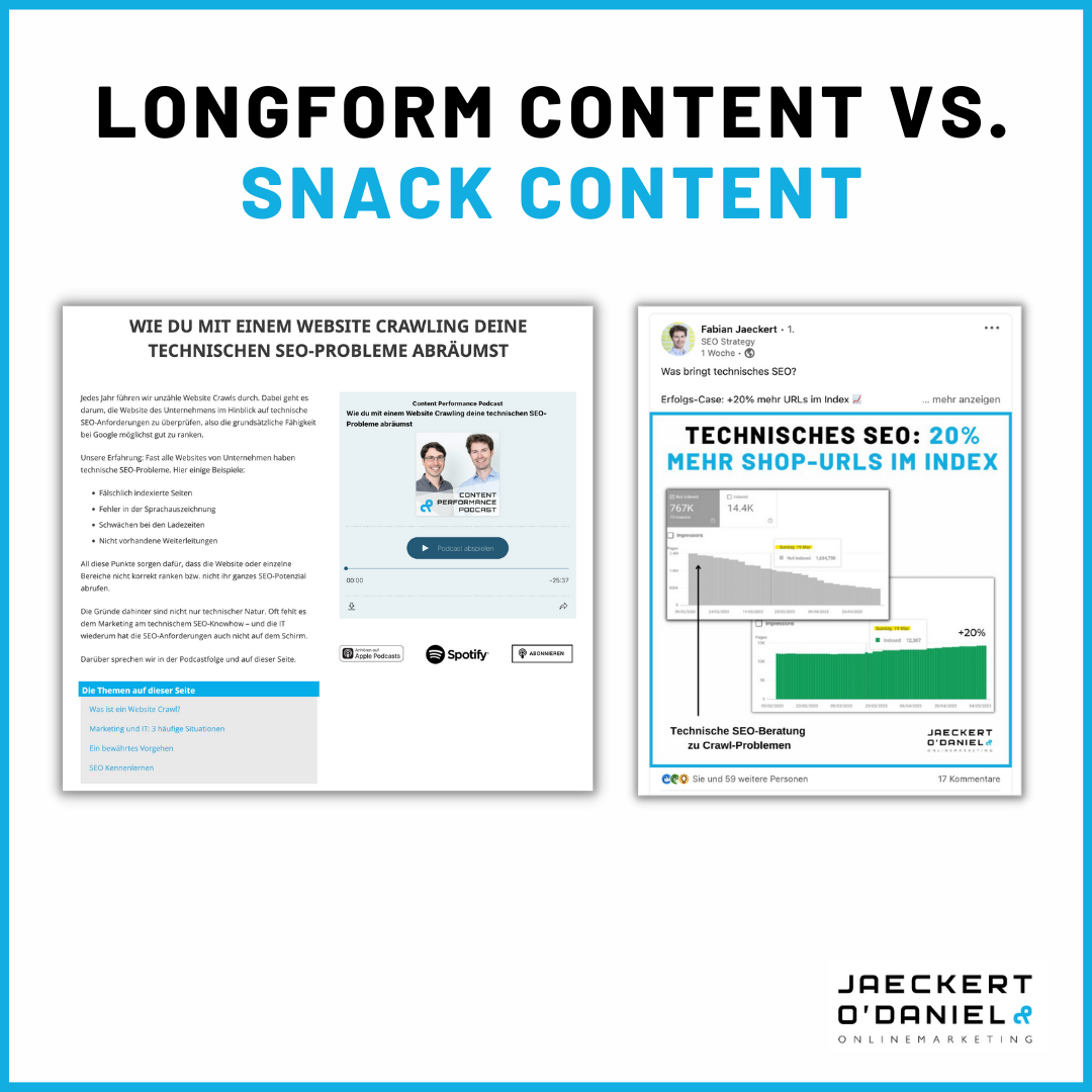 Longform Content vs. Snackable Content