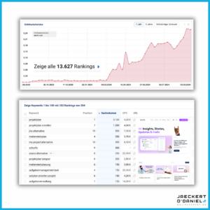 SEO Rankings zu Keywords