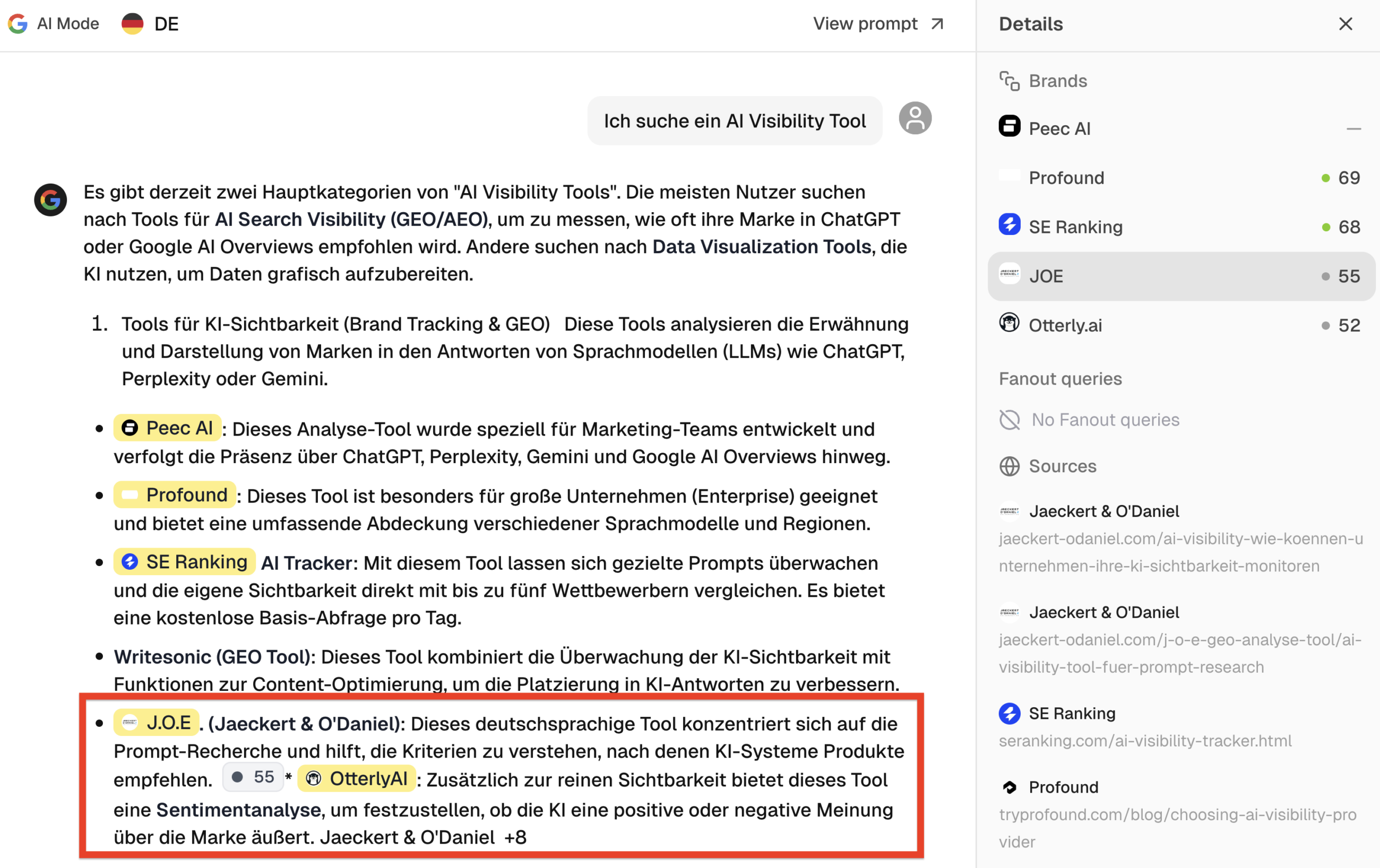 AI Mode GEO Case Study AI Visibility