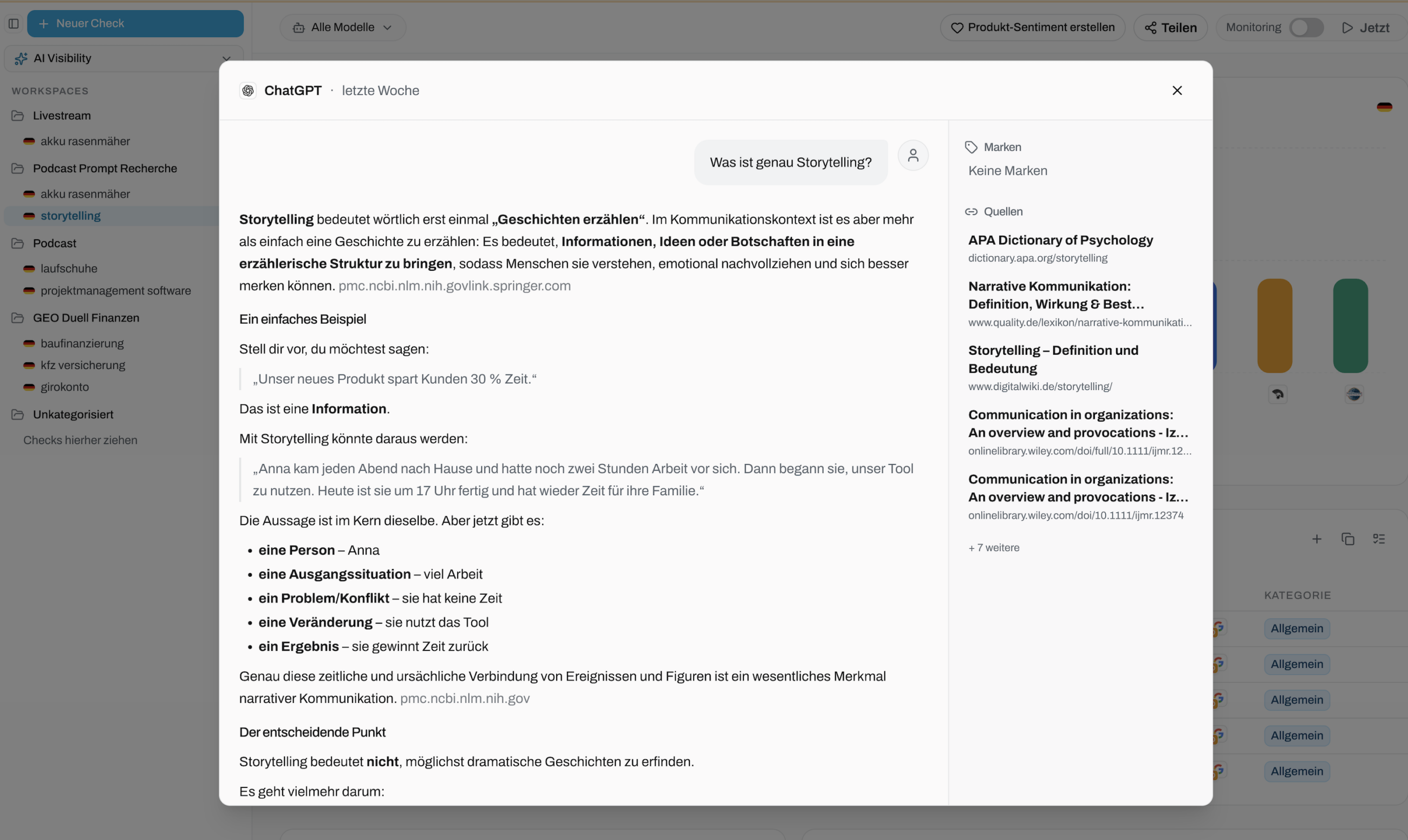 Informationeller Prompt Beispiel